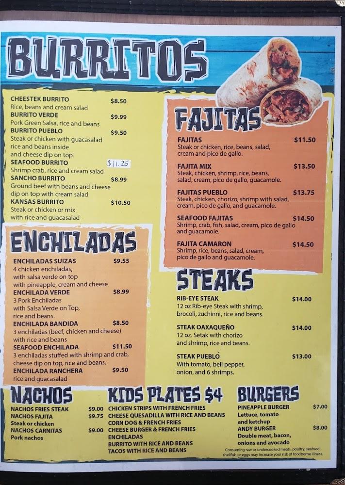 El Pueblo Mexican Restaurant Menu image 1