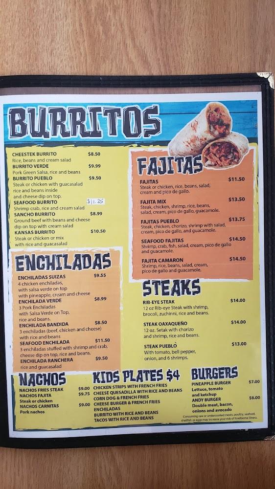 El Pueblo Mexican Restaurant Menu image 2